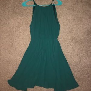 Dark green dress!